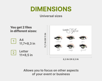 Eyelash Dimensions