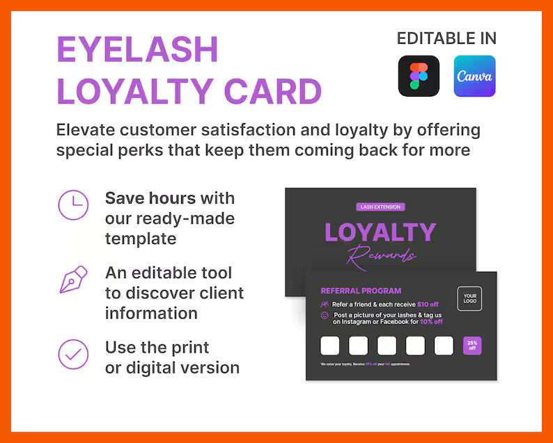 Eyelash Loyalty Card