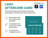 Lash Aftercare Card