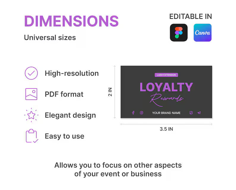 Loyalty Card Dimensions