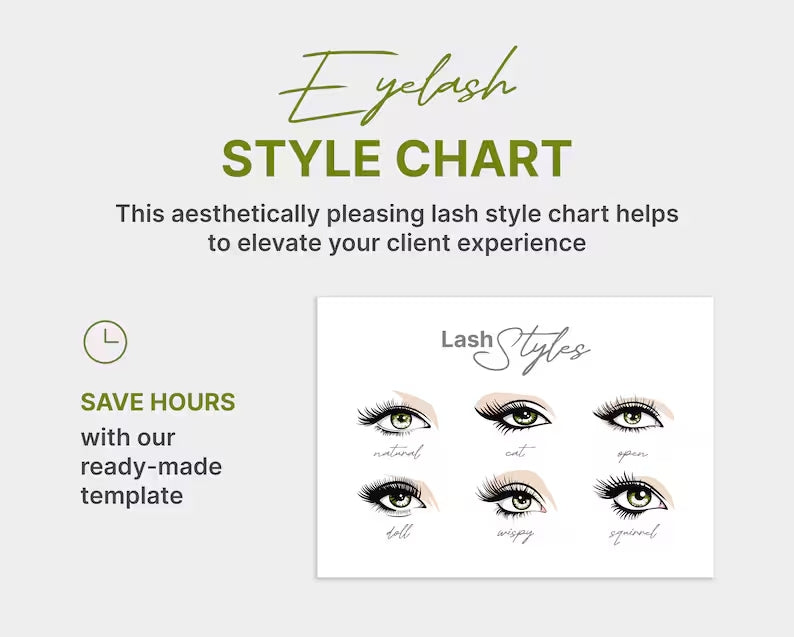 Digital Eyelash Extension Client Record Book w/ Hyperlinks | Unlimited Bundle | Compatible with Notability & GoodNotes + Canva and Figma